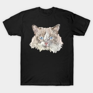 Blaze Ragdoll Gift For Ragdoll Cat Lovers T-Shirt